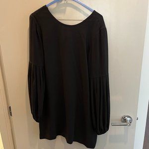Elizabeth and James Black Silk Dress